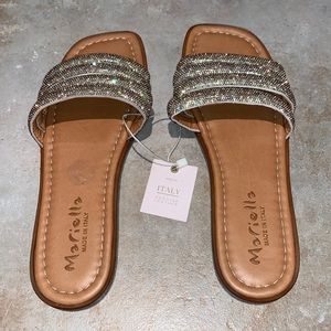 Mariella glitter slides NWT size 8m